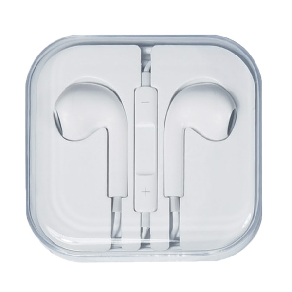 Høretelefoner Headset, iPhone med volumenkontrol, 3,5 mm, god kvalitet