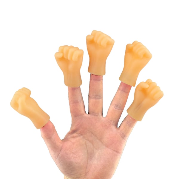 10 stycken knytnävsfinger marionett set liten knytnäve attack ja vänster och höger liten hand modell-underhållningsleksaker Barn pojkar och flickor fingerleksaker