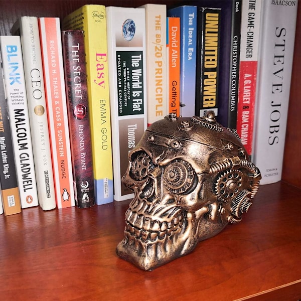 Halloween Steampunk -kallo koti sisustus - Sci-Fi ihmispään luuranko