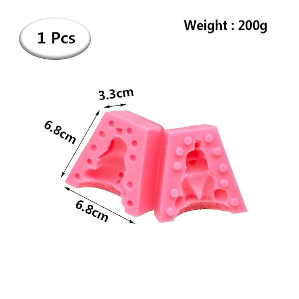 Elefantform 3d Dyre Siliciumforme Fondant Kageform Tilbehør Til Fondant Slik Hjem Desktop Dekoration