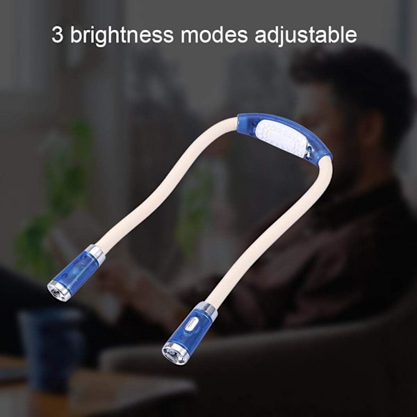 Hug Light - Fleksibel nakke-hengende LED-lys, justerbar og sammenleggbar