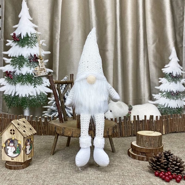 Julepynt Svensk Strikket Juleplys Deco Noel In