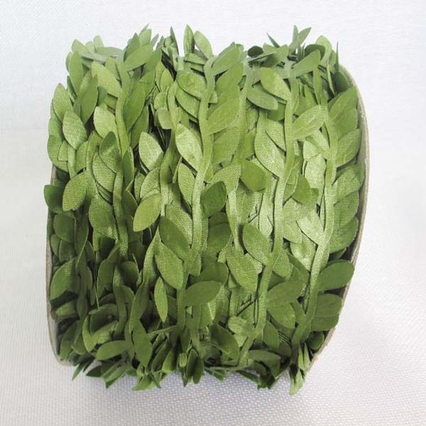 Konstgjorda sidenblad, bladranka, DIY-krans, falska blad, bröllop