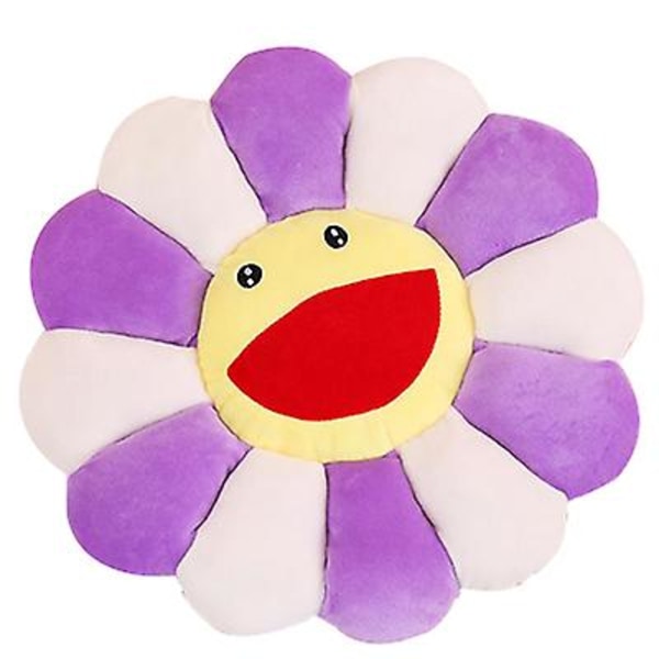 Sun flower plush cushion for home office decor 43cm