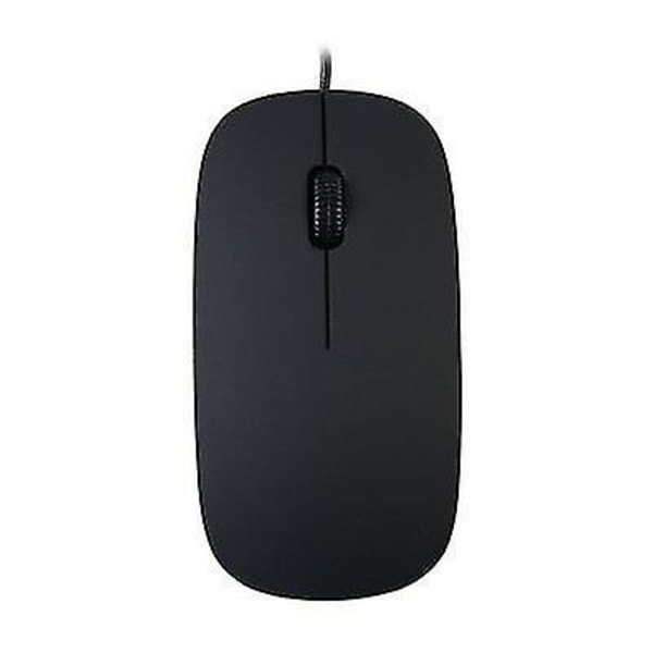 Ultra tynd Usb2.0 kablet optisk mus 1200dip knap 3 Usb mus til computer pc bærbar sort hvid-hvid