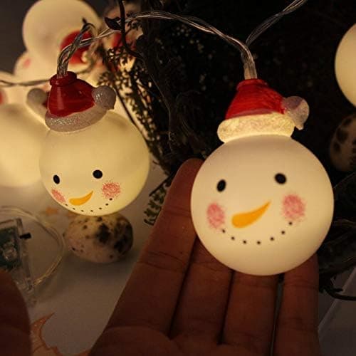 20 LED Snegl String Lights Varm Hvid Fe Lys til Haver
