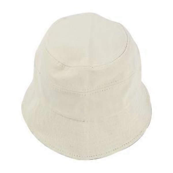Ensfärgad Bucket Hat, Solhatt, Justerbar Solhatt, Tätt Vävd Cirkulär Struktur, Enkel och Trendig (Gul)