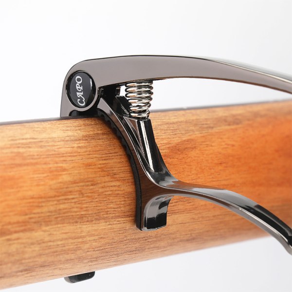 Gitarr Capo - Svart Aluminium Capo för Elgitarr Ukulele Bas