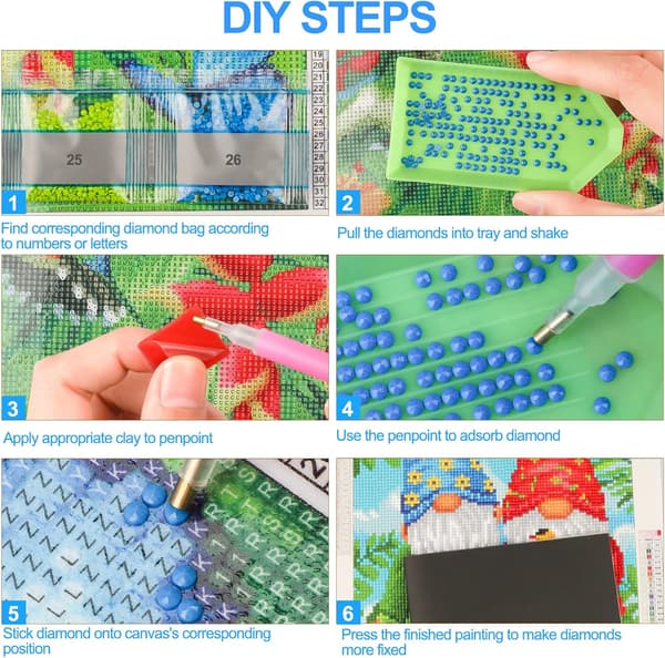 Diamantmaleri Kit 5D DIY, 16x12 tommer, Postbud