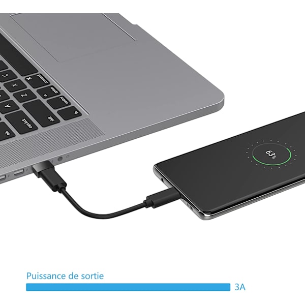 USB C till USB-adapter (2-pack), USB-C hona till USB hane-adapter, USB typ C hona till USB OTG för MacBook Air 2017/2015, bärbara datorer, väggladdare
