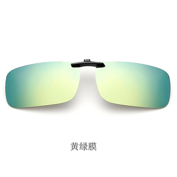 Polariserade solglasögon för glasögonbärare Stora solglasögon med case för män（Gul）
