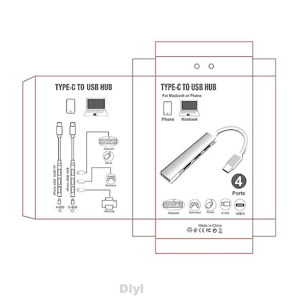 Universal strømforsyning forlænger dockingstation Usb 3.0 aluminiumlegering computer