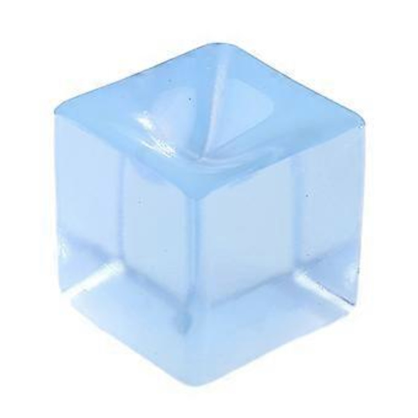 Käsin puristettava jääpala lelu dekompressointiin Pehmeä TPR-puristuslelu Antistressilelu Stressinlievittäjä Lasten taskulelu blue square 2.5cm
