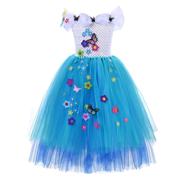 Encanto Madrigal Kjole Jenter Mirabel Cosplay Barn Halloween Prinsesse Kostyme（S(1-2Y)）