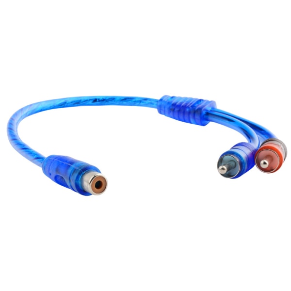 Én til to lydkabler 1RCA hunn til 2RCA hann AV-kabel én hunn til to hann dobbel lotus hodetelefon høyttaler lyd kort linje