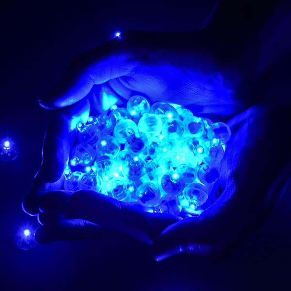 100 kpl Mini Pyöreä LED Pallo Ilmapallo Valo, Pitkä Valmiusaika Ilmapallo Valot