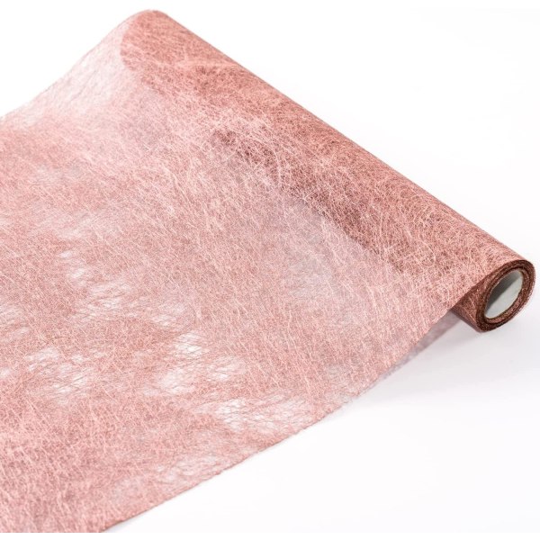 1 st roséguld återanvändbar dekorativ bordslöpare i non-woven tyg,