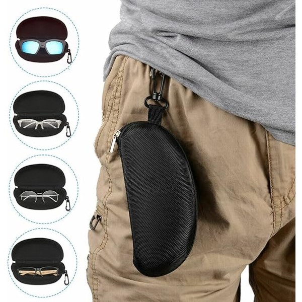 Hard Glasses Case, Glasses Case Portable Zipped Sunglasses Protec