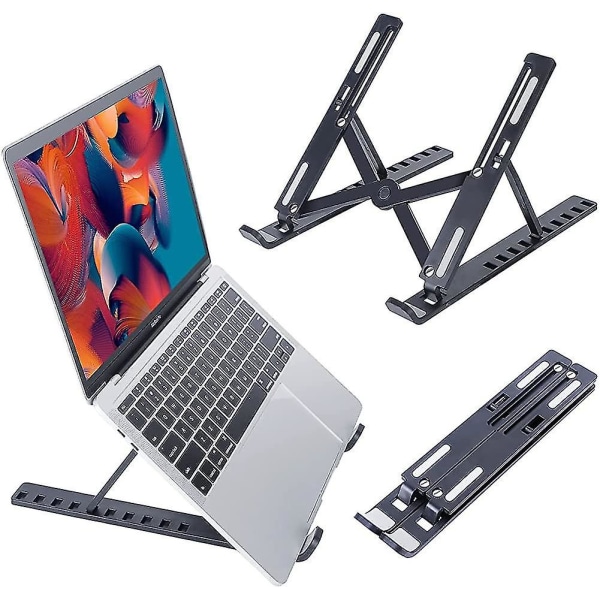 Bærbar computer stand til skrivebordshøjde justerbar aluminium DJ bærbar computer riser computer stand