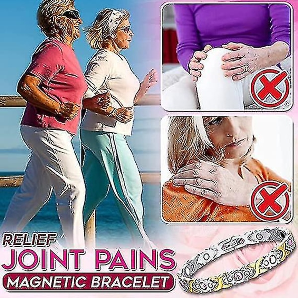 Magnetisk terapi Menopause Reliving Armbånd for kvinner Rose Gold