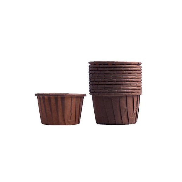 50 stk. Fedtpapir Papirholder Rulle Muffin Cupcake Holder（Kaffee）