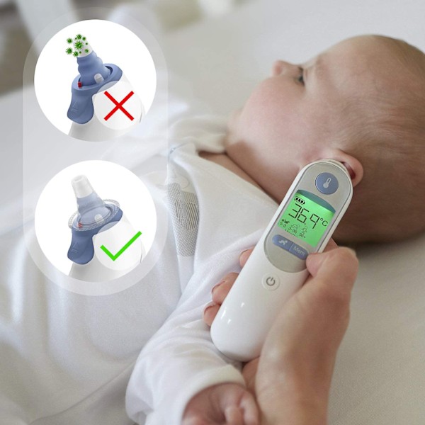 100 kpl Korvatulppia ThermoScan-korvalämpömittareille, vaihtopäät suojasuodattimille
