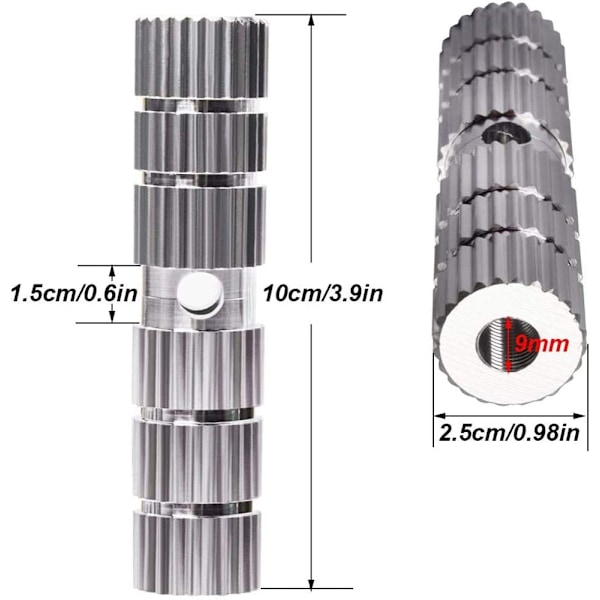 Aluminiumlegering Skridsikre Cykelpløkker, BMX-pløkker, Cylindriske Fodstøtter