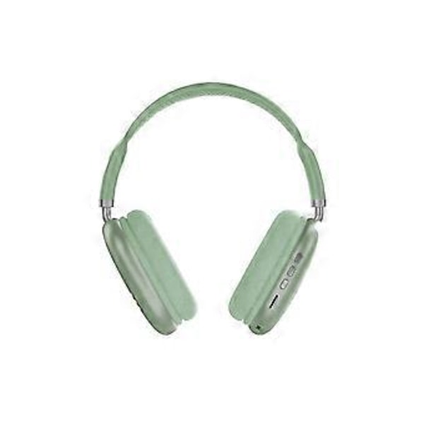 Lysande Bluetooth Gaming Hörlurar Trådlöst Over Ear Headset med Mikrofon - Grön