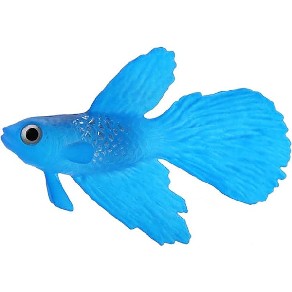 Falsk fiskeakvarium, sjov silikone kunstig fisk prydfisk