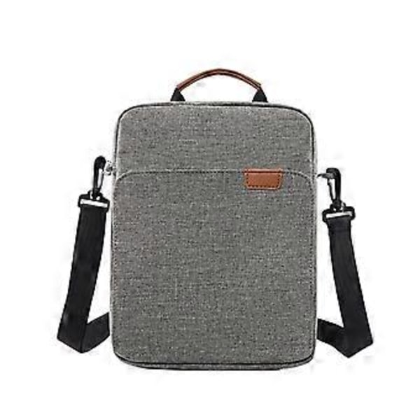Pekskärm Tablet Väska Fodral Crossbody Väska Yttre Dragkedjeficka för Mindre Föremål Organiserad Hållbar Slitstark Dammtät Handväska (S Grå) S Gray