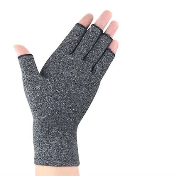 Sportskyddande tryckhandskar lindrar ledtryckhandskar halvfingerhandskar utomhussportscykelhandskar (M-storlek)