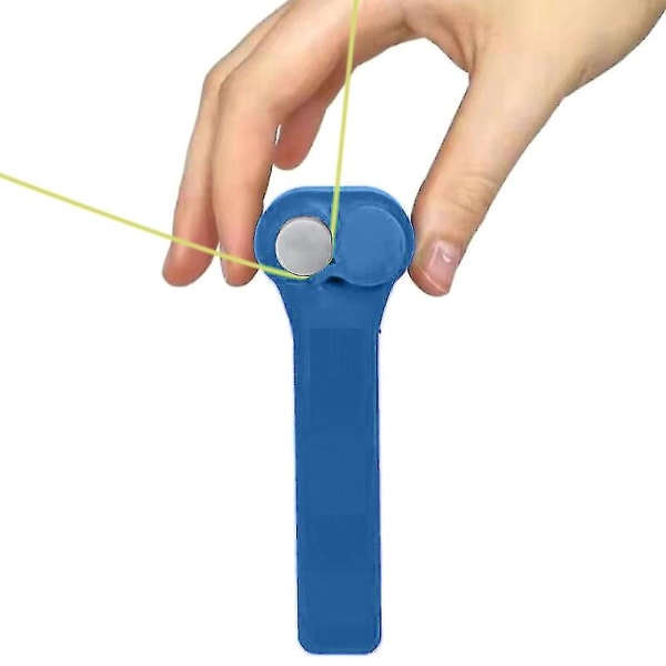 Zipstring Rope Propeller Handheld Sports Fun Electric Toy Blue