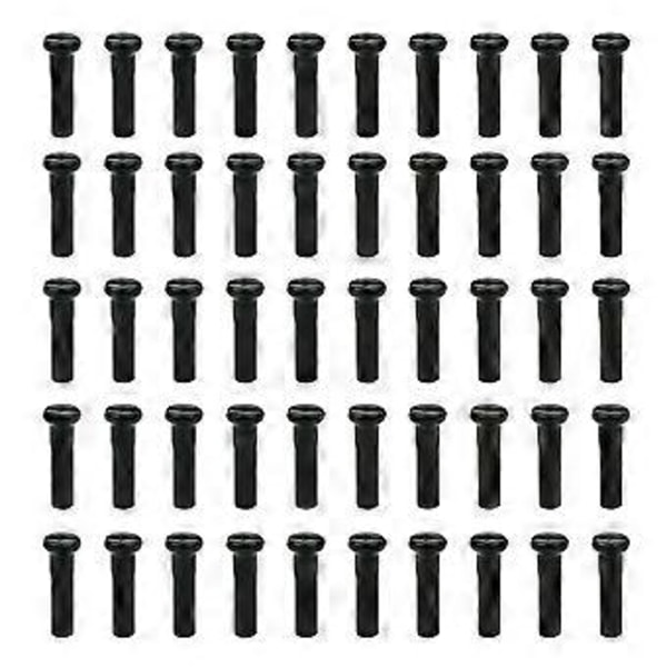 50 st/set Cykelekrar Nippel Stål Metallskydd Mountainbike Del Fixed Gear Landsvägscyklar Universal Praktisk Skyddande 50 st 14G svart 16mm 50pc 14G black 16mm