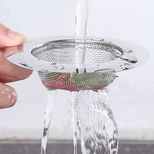 2 st rostfria diskhossil, 7,5 cm avloppssil, diskhossil, diskhossil, diskhossil för kök