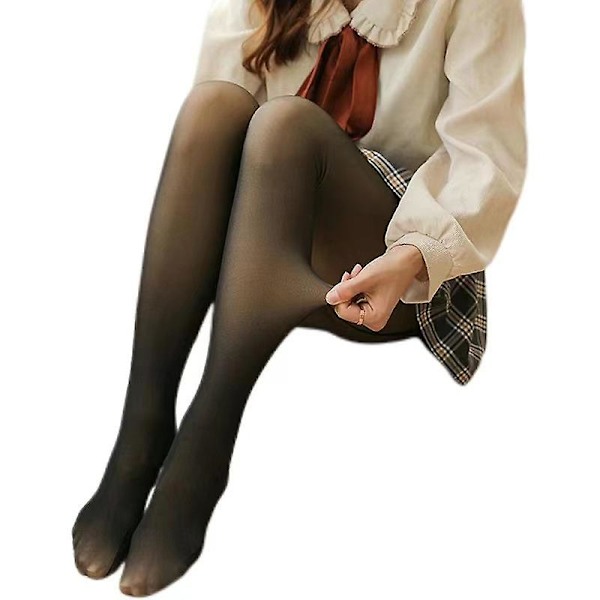 Tykke varme strømpebukser ensfarget hudfarge varme leggings varme leggings A