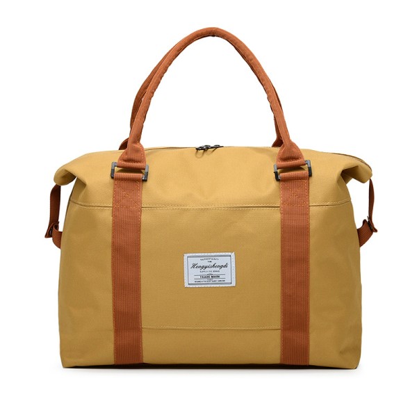 Treningsreise tote bag, kort tur duffel bag, gul