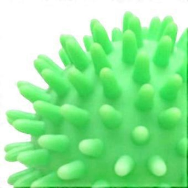 Spikmassagebollar Träningsboll Handhållen Mångsidig Kompakt Portabel Manuell Plantarbollar Massagerullar 8cm (Grön) Green