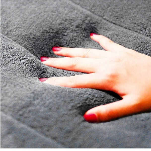 Hushållsdörrmatta Matta Korallfleece Badmatta Matta Minnesskum Badrumsmatta 40*60cm grön