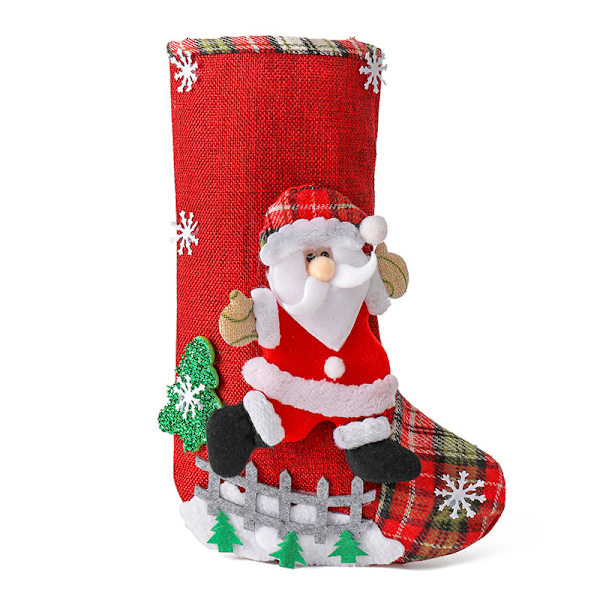 Personlig julepose i linned - Ternet, julepose