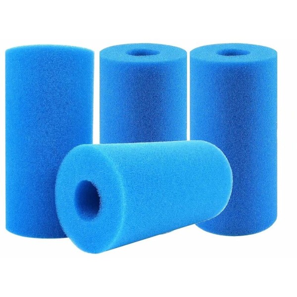 4 st filter svamp, poolfilter, poolfilter skum, filter svamp