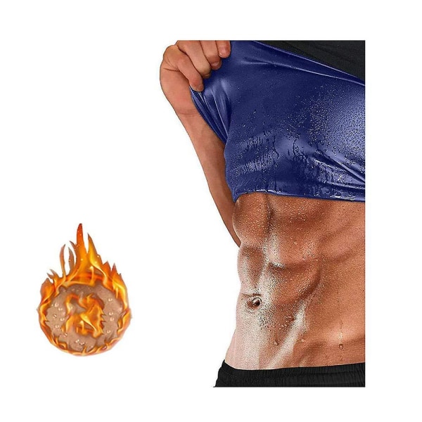 Waist trainer Neopren Svett Bastuväst Dragkedja Magekontroll Body Shaper Man Kvinnor M Man