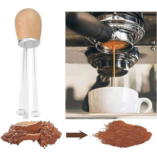 1 stk rustfritt stål kaffemaskin kaffepulver dispenser kaffe