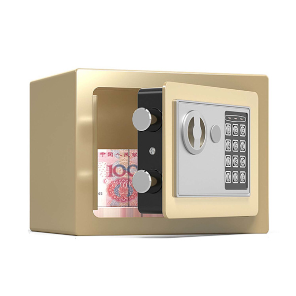 17*23*17cm, Sikker Elektronisk Safe Safe Møbler Safe, med Nøkkel