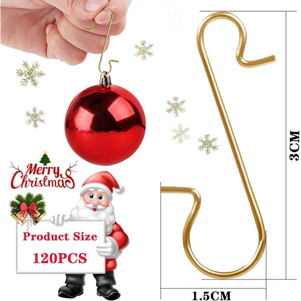 Grøn 120 stk. julekroge, julekugleornament lille O