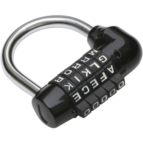 5 Monogram Black Padlock for Suitcases, Makeup Pulls, Gym Lockers