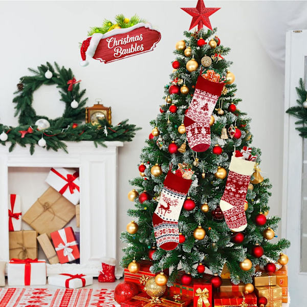 Shinee one joululahjasetti, 4 kpl, 18 tuuman suuret neulotut Xma