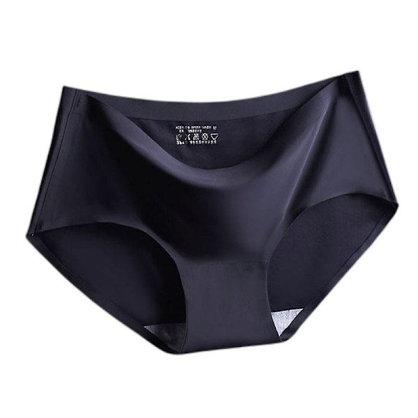 4 st Is Silke Sömlösa Damunderkläder Sexiga Mid-waist Spandex Bomulls Briefs（XXXL）