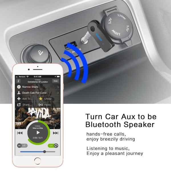 Receptor bluetooth 3,5 mm sans fil 4.0 adapter bluetooth AUX mottagare bluetooth voiture telefon bärbar bluetooth