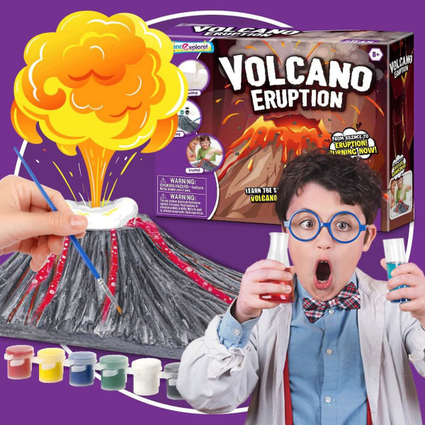 Vetenskapsexperiment Leksak Stimulera inlärningsintresse Säker Vetenskap Gör-det-själv-simulering Vulkanutbrott Leksak Barn Pojke Flicka