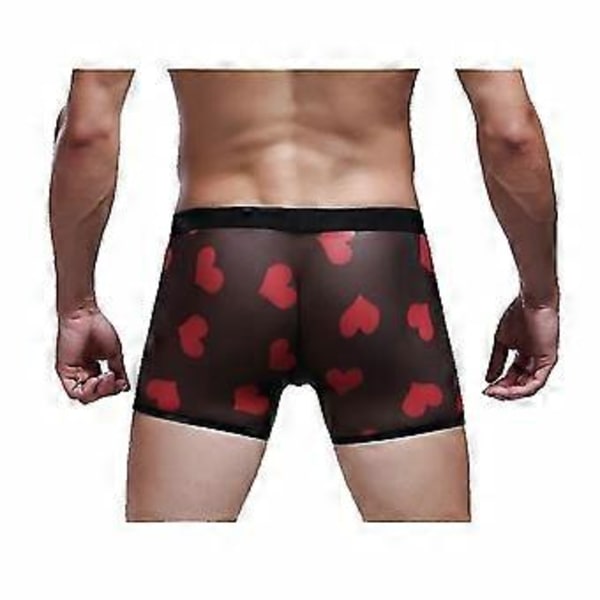 Herre Traceless Undertøy, Sexy Gjennomsiktige Truser Black L